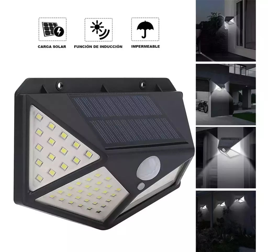 Panel reflector solar 100 Led con sensor de movimiento